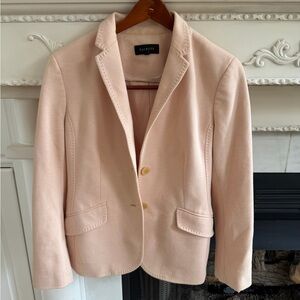 Talbots Blush Pink Blazer Jacket Size 12 Preppy Coastal Grandma Old Money